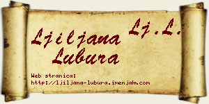 Ljiljana Lubura vizit kartica